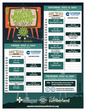 festival lineup schedule